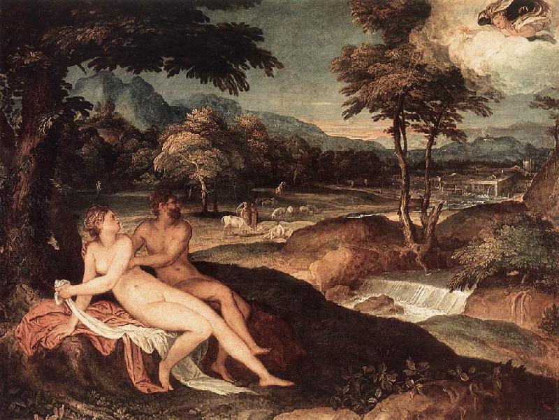 SUSTRIS, Lambert Landscape with Jupiter and Io wt oil painting image
